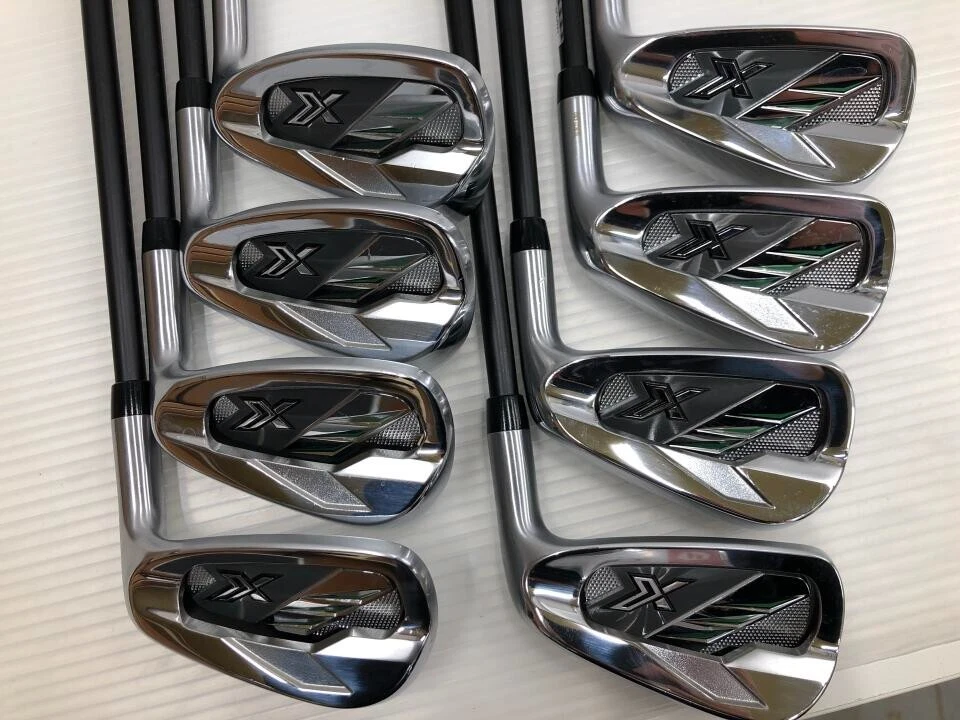 XXIO X-eks- 2022 Iron Set 8 Clubs 5-Pw Aw Sw Miyazaki AX-2 Stiff Flex - Image 1 of 4