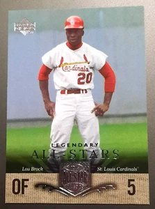 LOU BROCK-2005 UPPER DECK-LEGENDARY ALL STARS⚾️ BASEBALL CARD-ST LOUIS CARDINALS - Picture 1 of 1