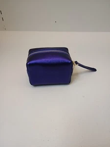 Mini cosmético Vera Bradley en cuero de oveja metálico púrpura - Imagen 1 de 3