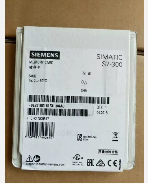 6ES7953-8LF31-0AA0 1PCS NEW SIEMENS Memory Card SIMATIC S7 6ES79538LF310AA0 - Image 1 of 1