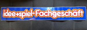 Vintage Sticker - Idee + Spiel - Fachgeschäft - ca. 98 x 14,4 cm - Bild 1 von 1