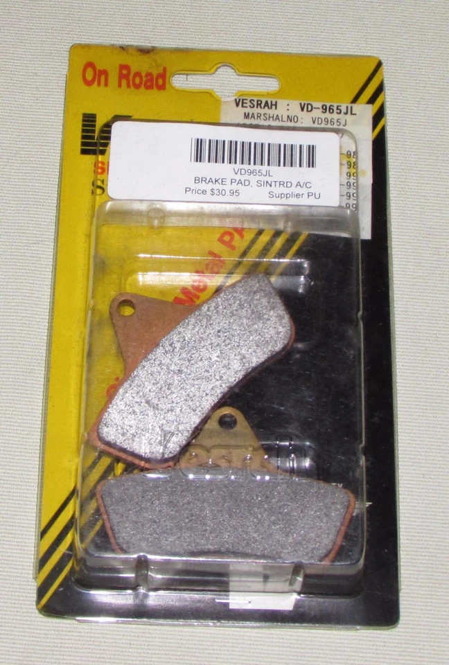 Vesrah Sintered Brake Pads for many Arctic Cat ATVs 1996-2011 VD-965 - Image 1 of 1