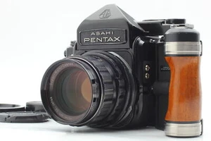 【N MINT w/ Grip】 Pentax 6x7 67 Mirror Up Camera TTL SMC T 105mm f2.4 From JAPAN - Picture 1 of 13