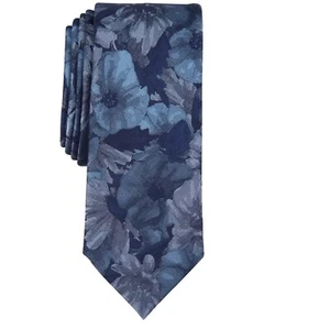 Bar Iii Men's Kissemee Floral Tie Denim Blue Necktie Denim OS B4HP - Picture 1 of 1