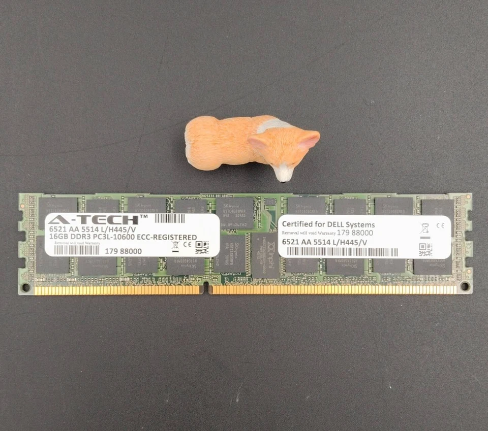 6521AA5514L/H445/V A-TECH 16GB 2Rx4 PC3L-10600 1333MHz ECC SERVER MEMORY - Image 1 of 1