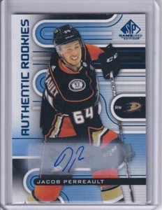 Jacob Perreault, Ducks 2022-23 SP Game Used Authentic Rookies Auto #177 - Picture 1 of 2