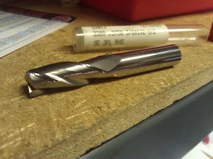 3/8" 3-FLÖTE EINEND HARTMETALL SCHAFTFRÄSER 3/8" x 1" x 3/8" x 2-1/2" - Bild 1 von 1