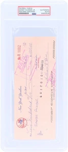 Sandy Alomar Jr. New York Yankees Signed Check from July 30, 1976 - PSA 84855638 - Picture 1 of 2