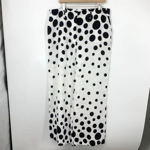 Chicos Damen 3 Gr. XL Hose weiß schwarz gepunktet weites Bein Trouser Ultimate Fit - Bild 1 von 9