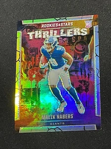 Panini Rookies & Stars 2024 - Thrillers Malik Nabers #T-MNS Silver (RC) - Imagen 1 de 2