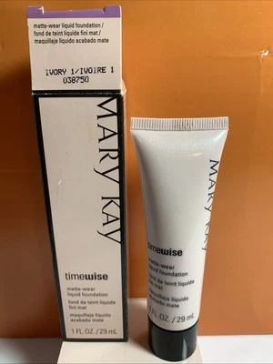 Mary Kay TimeWise MATTE-Wear Liquid Foundation Ivory 1 #038750 New In Box - Image 1 of 4