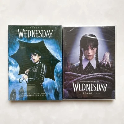 Wednesday: The Complete Season 1-2 (DVD, 6-Disc Set) New - image 1 of 2