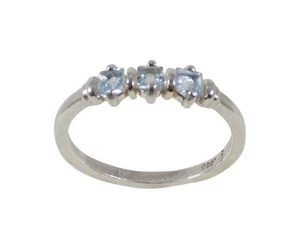 Antiguo topacio azul del siglo XIX + anillo SS: amuleto antiguo rey sajón alemán medieval - Imagen 1 de 11