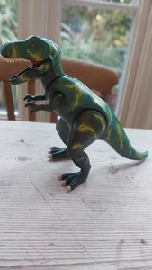 Playmobil T-rex 32cm yellow green  moving arms  legs opening jaw no bottom teeth - Picture 1 of 3