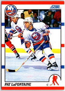 1990-91 Score Hottest and Rising Stars #95 Pat LaFontaine - Foto 1 di 2