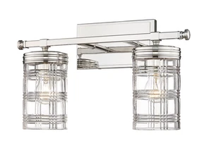 Archer 2-Light Bathroom Vanity Light In Polished Nickel - Picture 1 of 1