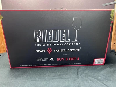 W) NEW IN BOX SET OF 4 RIEDEL CHAMPAGNE GLASSES VINUM XL - Image 1 of 4
