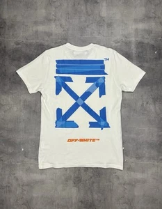 Off-White c/o Virgil Abloh T Shirt Men's Medium White Short Sleeve Cotton - Picture 1 of 11
