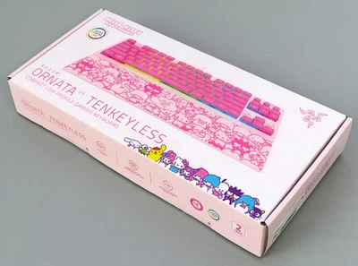 Razer Ornata V3 Tenkeyless Hello Kitty Gaming Keyboard US Layout Sanrio Japan - Image 1 of 3