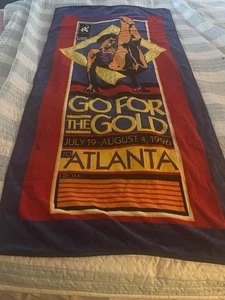 1996 Olympic Vintage Beach Towel/Wall Art-New - Picture 1 of 6