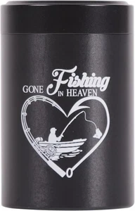 Up to 7 Cubic Inches Mini Cremation Urns for Human Ashes Small Black Fishing - Picture 1 of 6