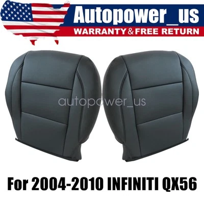 Fits 2004-2010 Infiniti QX56 Both Side Bottom Replacement Seat Cover Black - Изображение 1 из 4