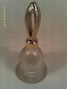 [M12] 5" GLASS BELL - AVON CHARISMA COLOGNE 1 OZ, (EMPTY) - Picture 1 of 1