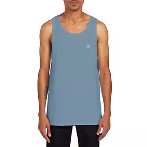 Volcom Men's Solid Heather Tank, Stormy Blue, Small - Picture 1 of 1
