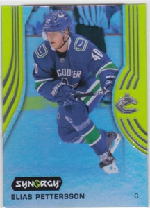 19/20 SYNERGY...ELIAS PETTERSSON...GREEN PARALLEL...CARD # 28...CANUCKS - Picture 1 of 1