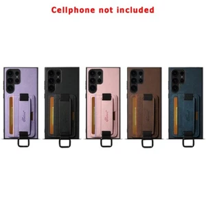 High - Endurance Wrist Strap Card Wallet Stand Case for Samsung Galaxy S23 Ultra - Picture 1 of 11