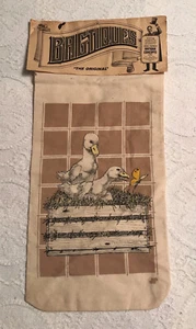 Vintage Bagtiques Sack 1983 Ducklings 10”x19” Made In USA, VTG - Picture 1 of 8