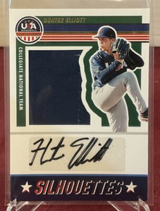 2023 Panini USA Stars & Stripes Hunter Elliott Silhouettes Jersey Auto /200