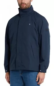 Chaqueta Farah Para Hombres Anirak Falkirk Repelente al Agua Abrigo Exterior Azul Verdadero - Imagen 1 de 3
