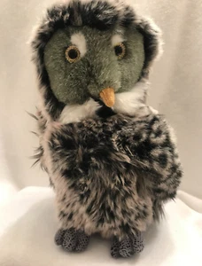 Owl Soft Stuffed Plush Animal Multi Colored Aurora 9" Vintage - Picture 1 of 10