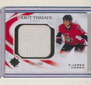 2010-11 Ultimate Collection Debut Threads Jersey Jared Cowen /200 Senators - Picture 1 of 1