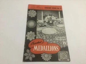 Vintage Crochet Patterns - Crochet Medallions - Paragon Book 8 - 1950s - Picture 1 of 12