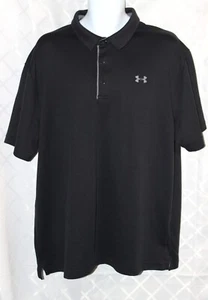 Men's Under armour Golf Shirt 2XL 26 x 32 XXL black - Picture 1 of 4