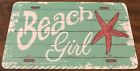 Beach Girl Novelty License Plate Starfish