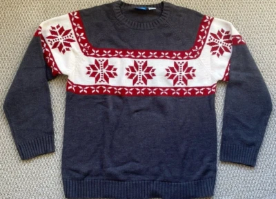 Greendog Blues Holiday Sweater Youth Gray Acrylic Size 20 - Image 1 of 3