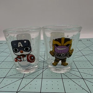 Marvel Funko POP! Holiday Shot Glass set Thanos & Captain America - Picture 1 of 8