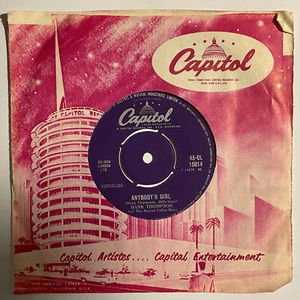 HANK THOMPSON Total Strangers - Anybody's Girl Mint 1959 UK Capitol Country 7" - Picture 1 of 3