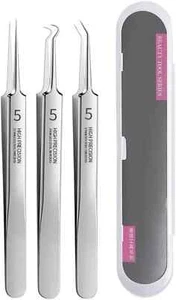 Pinzas profesionales para eliminar espinillas faciales, extractor kit de eliminación de acné espinillas - Imagen 1 de 4