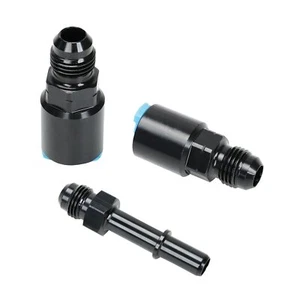 Kit de alimentación/retorno accesorios adaptador de combustible negro -6AN 6AN para Corvette estilo LS1 - Imagen 1 de 7
