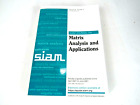 Siam Journal On Matrix Analysis And Applications Livre Volume 42 Numéro 2
