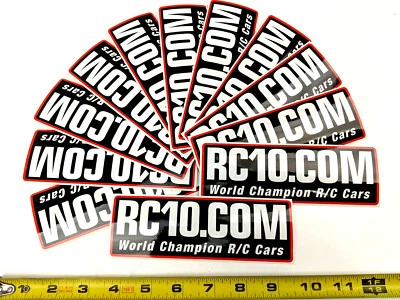 12 Team Associated RC10.com  Decals / Stickers nice lot RC10 - Image 1 of 3