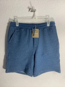 New Patagonia Men's S Mahnya Fleece Shorts 7 inch Wavy Blue Organic Cotton - Picture 1 of 5