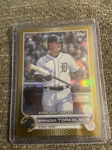 2022 Topps Update Gold Foil #US79 Spencer Torkelson RC Detroit Tigers - Picture 1 of 2