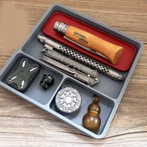 Outdoors EDC fingertip gyro push card sorting tray, stationery tool storage tray - Picture 1 of 13
