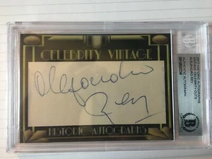 Autógrafos históricos raros de Alejandro Rey 2017 cortes de celebridades de colección envío y devolución gratuitos - Imagen 1 de 4