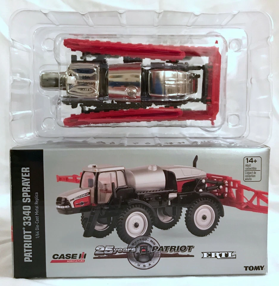 1/64 CaseIH Patriot 3340 Sprayer 25th Anniversary SILVER Chaser - Image 1 of 1